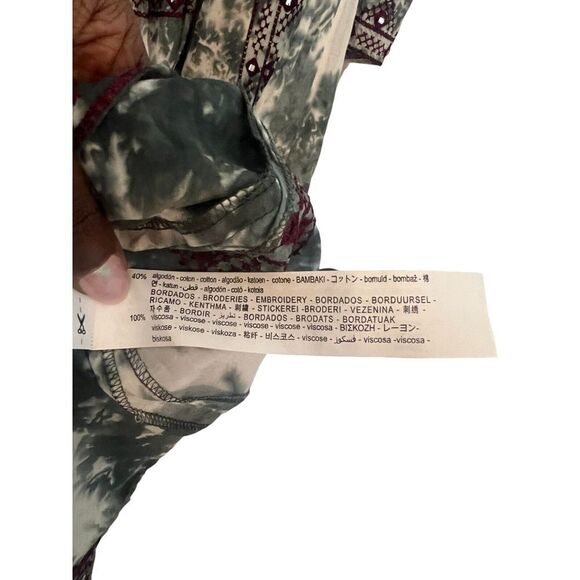 Zara Limited Edition Tie Dye Dress Sz XS Boho Chic Fairy Cottagecore Hippie 70s - Picture 6 of 8